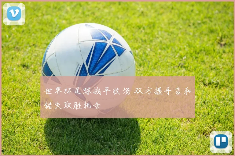 世界杯足球战平收场 双方握手言和错失取胜机会